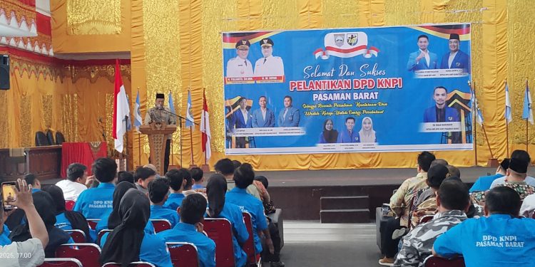 Wabup M. Ihpan Hadiri Pelantikan DPD KNPI Pasaman Barat priode 2025-2028
