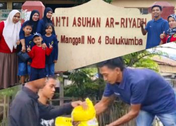 Komunitas Kompak Bontobangun Berbagi Sembako untuk Anak Yatim di Bulukumba