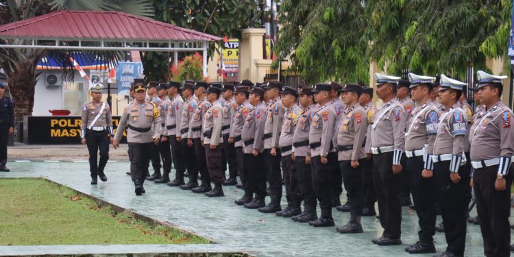 Polres Pasaman Barat Melaksanakan Apel Gelar Pasukan Operasi Zebra Singgalang 2025