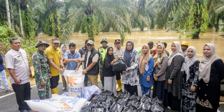 Pemkab Pasaman Barat Salurkan Bantuan Sembako, 172 Jiwa dari 46 KK Terdampak Banjir Di Nagari Anam Koto Selatan