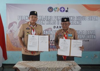 Ketua Kwarcab Pramuka Lantik Kepengurusan Gugus Depan Pramuka Rutan Pemalang