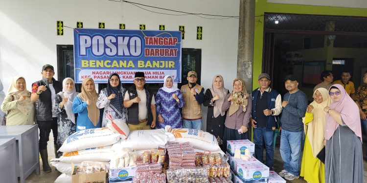 Bupati Pasaman Barat dan Kajari Tinjau Posko Tanggap Darurat di Nagari Lingkuang Aua Hilia