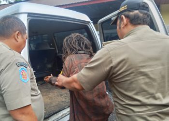 Seorang Pria Diduga ODGJ, Kepergok Bawa Sepeda Motor di Pemalang