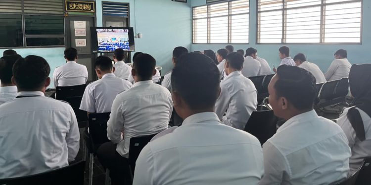 Tasyakuran Hari Bhakti Kemenimpas Diikuti Rutan Pemalang Secara Daring