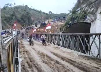 TNI AD tuntaskan Pembangunan Jembatan Bailey Weh Paseh Aceh