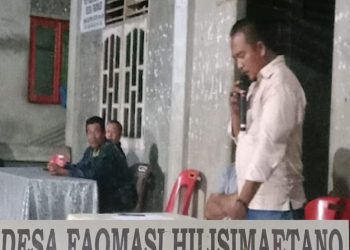 Lembaga BPD dan Warga Faomasi Hilisimaetano Sepakat Usulkan Pemberhentian Kepala Desa