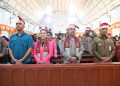 Kapolda Sumut Rayakan Natal Bersama Korban Bencana di Parbotihan, Harapan Dihadirkan Ditengah Luka