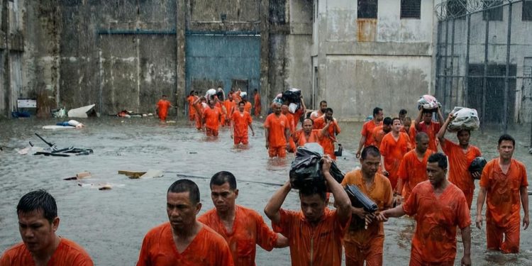 Banjir Setinggi Atap, Lapas Aceh Tamiang Lumpuh, Ratusan Warga Binaan Terpaksa Dilepas, Jejak Mereka Hilang Ditelan Air
