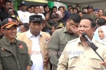 Syah Afandin Dampingi Prabowo Temui Korban Banjir Langkat