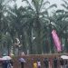 Hujan Deras Tak Surutkan Semangat Pembalap Diopen Turnamen Grasstrack dan Motocross Piala Kapolres Pasaman Barat