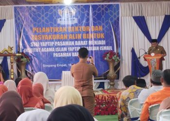 Pelantikan Rektor dan Tasyakuran Alih Bentuk STAI YAPTIP Pasaman Barat Menjadi IAI YAPTIP Chadijah Ismail