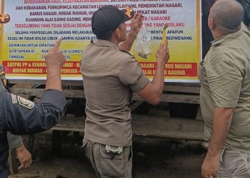 Pol PP Pasaman Barat Tertibkan Kafe Karaoke Bermodus Penjualan Miras di Lembah Malintang