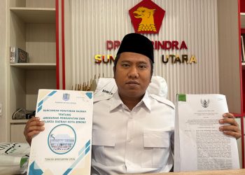 Gerindra Soroti Pergeseran Anggaran APBD 2026 Tanpa Pembahasan di DPRD Binjai