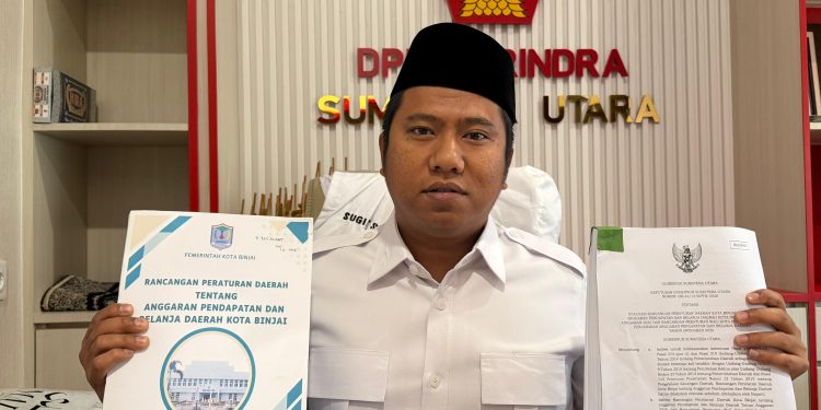 Gerindra Soroti Pergeseran Anggaran APBD 2026 Tanpa Pembahasan di DPRD Binjai