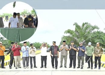 Gubernur Mahyeldi Resmikan Jembatan Provinsi Diruas Bunga Tanjung–Teluk Tapang