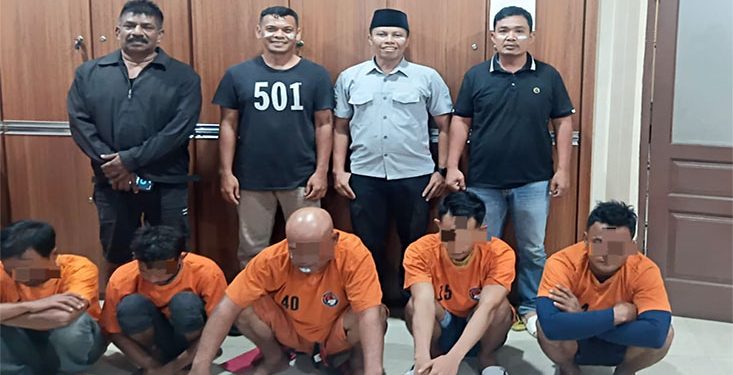 PNS dan Pecatan TNI Digerebek Pesta Sabu Dikamar Kos Asahan, 10 Paket Barang Haram Disita