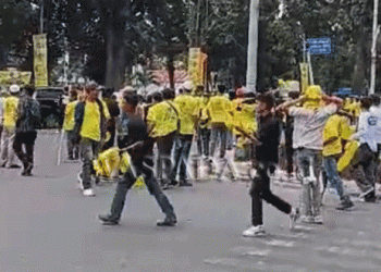 Musda Golkar Sumut Ricuh, Ormas Sayap Partai Saling Serang di JW Marriott Medan