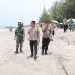 Polres Pasaman Barat Gelar Monitoring Nasional Sitkamtibmas Lebaran 2026 di Pantai Sasak