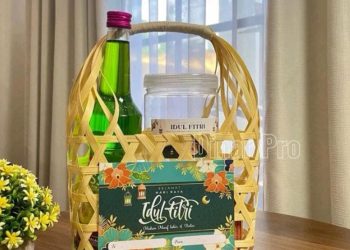 Pengrajin Ranjang Parcel Bambu Banjir Pesanan Jelang lebaran