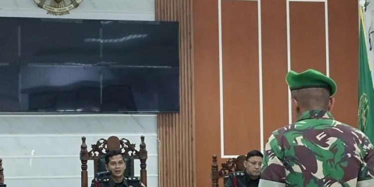 Prajurit Tumbang Dimeja Hijau, Pengadilan Militer Medan Hukum 20 Tahun dan Pecat Anggota TNI Pemilik 40 Kg Sabu