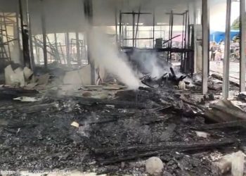 Kebakaran Hebat di Pasaman Barat, 4 Bangunan Usaha Hangus Dilalap Api