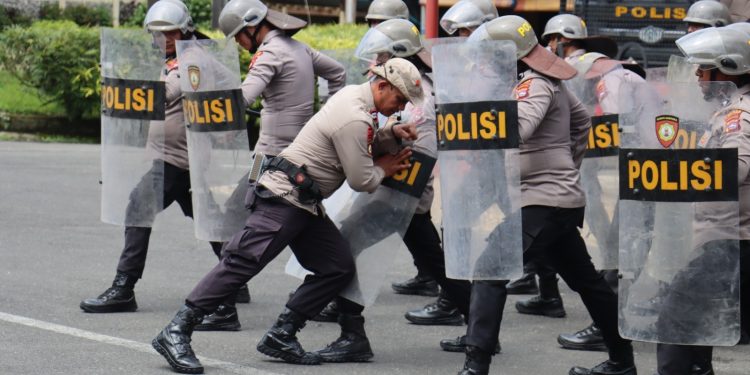 120 Personel Ikuti Latihan Dalmas, Polres Pasaman Barat Siap Hadapi Situasi Massa