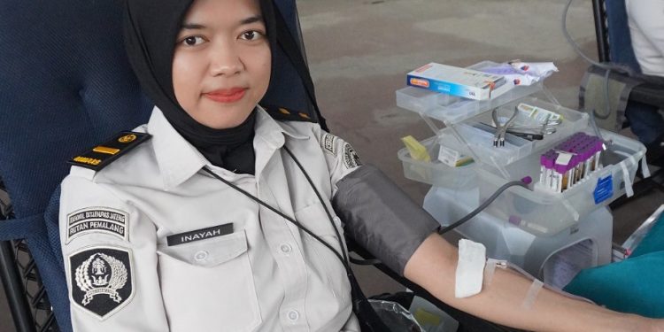 Aksi Kemanusiaan Jajaran Rutan Pemalang Pada Acara Donor Darah