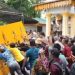 Gelombang Protes Korban Banjir Besitang Memuncak, Gerbang Kantor Bupati Langkat Roboh Diterjang Massa