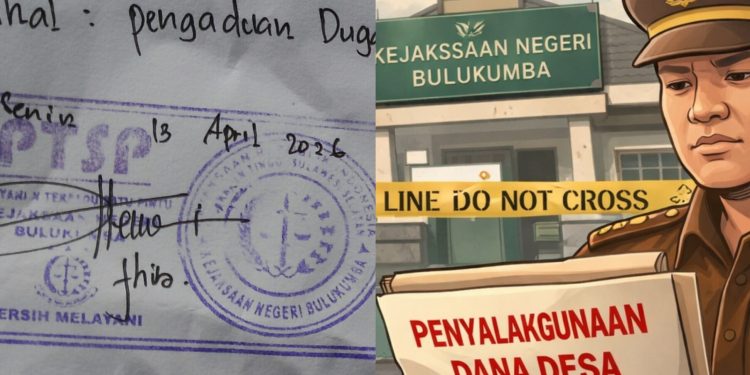 Dugaan Penyalahgunaan Dana Desa Bulolohe 2025 Dilaporkan ke Kejaksaan Bulukumba, Kerugian Diduga Capai Ratusan Juta