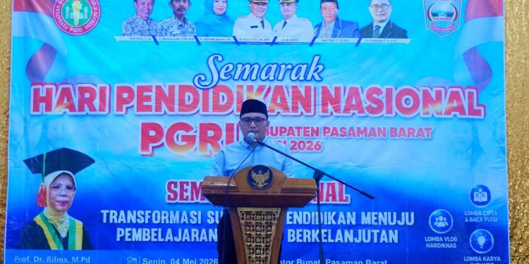 PGRI Pasaman Barat Gelar Seminar Hardiknas, Dorong Supervisi Modern dan Edukasi Lingkungan