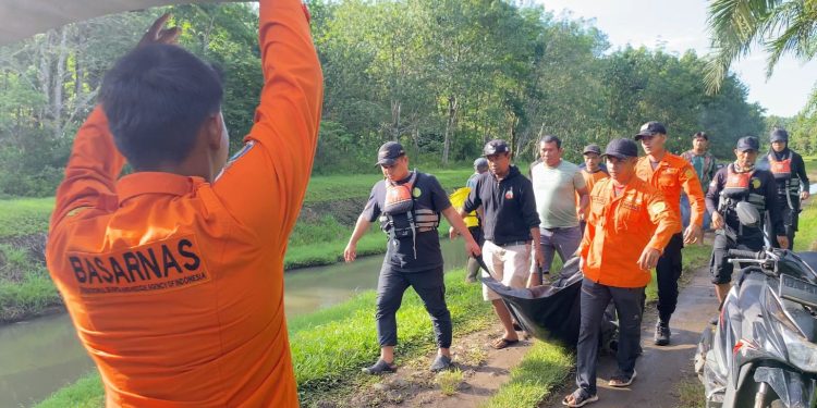 Tim SAR Temukan Korban Tenggelam Disaluran Irigasi Pasaman Barat