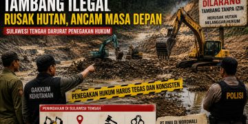 Sulteng Darurat Tambang Ilegal, FLH Soroti Dugaan Lemahnya Penegakan Hukum