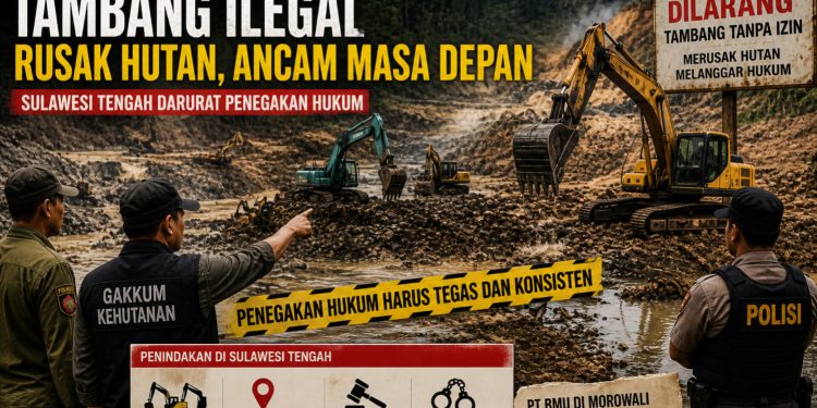 Sulteng Darurat Tambang Ilegal, FLH Soroti Dugaan Lemahnya Penegakan Hukum