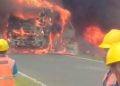 16 Tewas Tragedi di Jalinsum, Bus ALS Terbakar Usai Adu Banteng dengan Truk Tangki