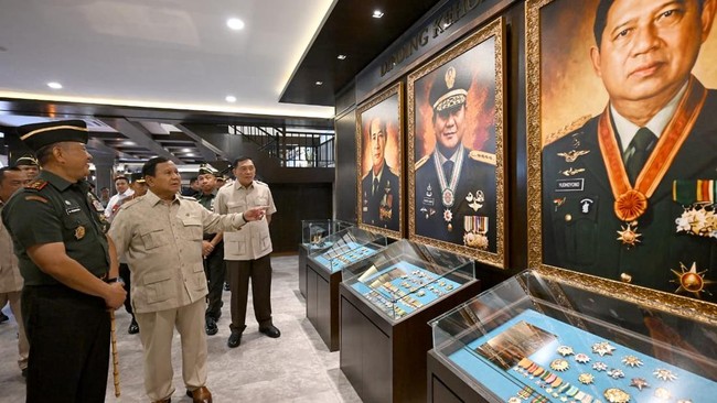 Prabowo Resmikan Museum dan Perpustakaan Seskoad, Tegaskan Kawah