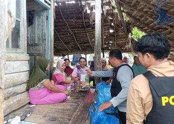 500 Paket Bansos Dibagikan Satreskrim Polres Pasaman Barat Jelang Hari Bhayangkara ke-80