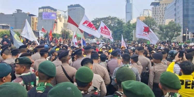 3.761 Personel Kepung Titik Aksi di Jakarta, Polisi Siaga Penuh Kawal Gelombang Demonstrasi Mahasiswa dan Reforma Agraria