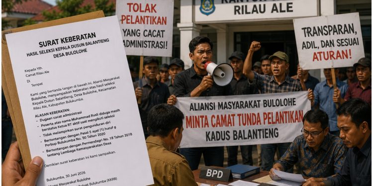 Aliansi Masyarakat Bulolohe Gugat Hasil Seleksi Kadus Balantieng, Minta Camat Tunda Rekomendasi Pelantikan