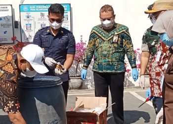 Pemusnahan Barang Bukti di Kejaksaan Negeri Dihadiri Oleh Rutan Pemalang