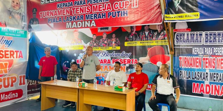 Turnamen Tenis Meja Cup II Se- Tabagsel di Prakarsai Laskar Merah Putih