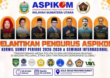 Besok, Pengurus ASPIKOM Sumut Dilantik, Hadirkan Pembicara Dari Iran