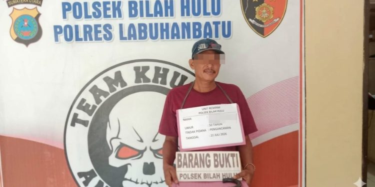 Kasus Pengancaman Terungkap, Polsek Bilah Hulu Tangkap Pelaku dan Sita Pisau