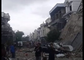 Dentuman Dahsyat Guncang Grand Polonia Medan, Lima Rumah Rusak, Polisi Selidiki Sumber Ledakan