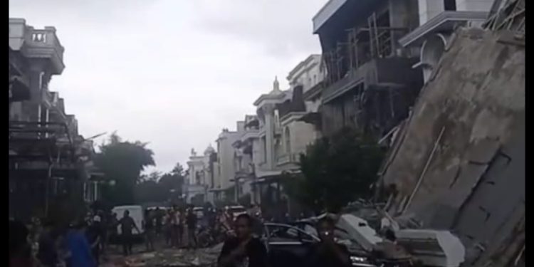 Dentuman Dahsyat Guncang Grand Polonia Medan, Lima Rumah Rusak, Polisi Selidiki Sumber Ledakan