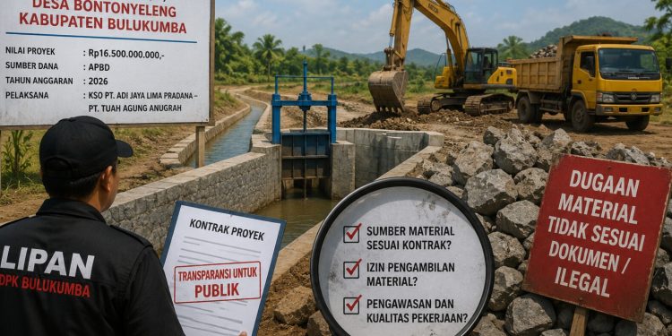 LIPAN Bulukumba Soroti Dugaan Kejanggalan Proyek Irigasi Rp16,5 Miliar di Bontonyeleng, Minta Dokumen Kontrak Dibuka