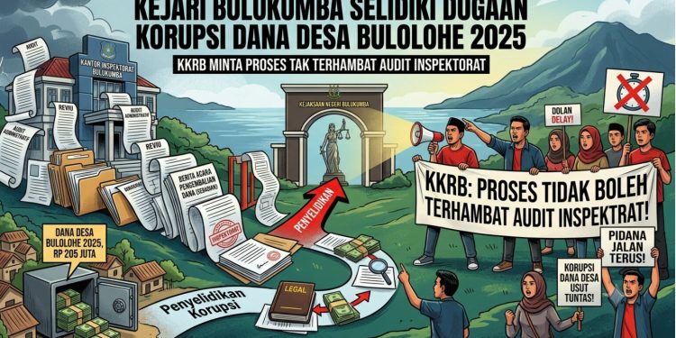 Kejari Bulukumba Selidiki Dugaan Korupsi Dana Desa Bululohe Rp 205 Juta, KKRB Minta Proses Tak Menunggu Audit Inspektorat