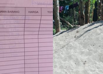 Nota Pembelian Material Program Renovasi RTLH di Desa Padangloang Disorot, Selisih Estimasi Anggaran Rp8,07 Juta