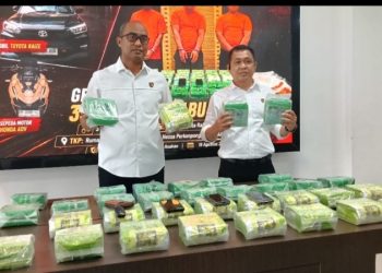 Paman-Ponakan Bawa 35 Kg Sabu dari Tanjung Balai, Transaksi Dirumah Makan Asahan, Sumut