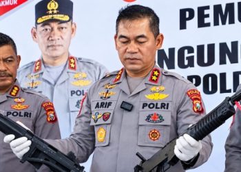 Polda Maluku Utara Bongkar Jaringan Senjata Api Ilegal di Halmahera Utara, Tiga Tersangka dan Ratusan Amunisi Disita
