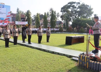 Kapolres Pasaman Barat Pimpin Sertijab Sejumlah Pejabat Utama
